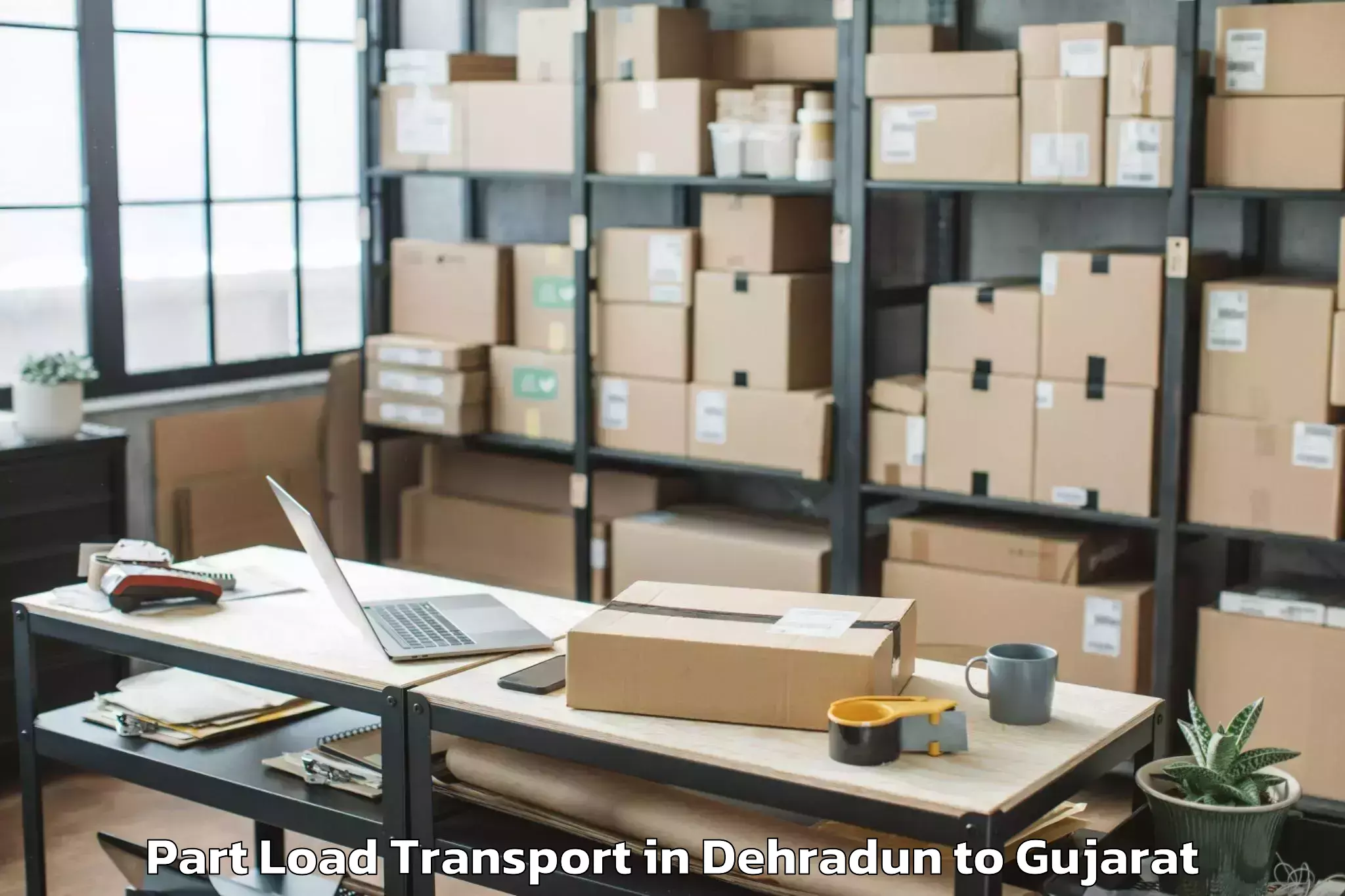 Discover Dehradun to Iit Gandhi Nagar Part Load Transport